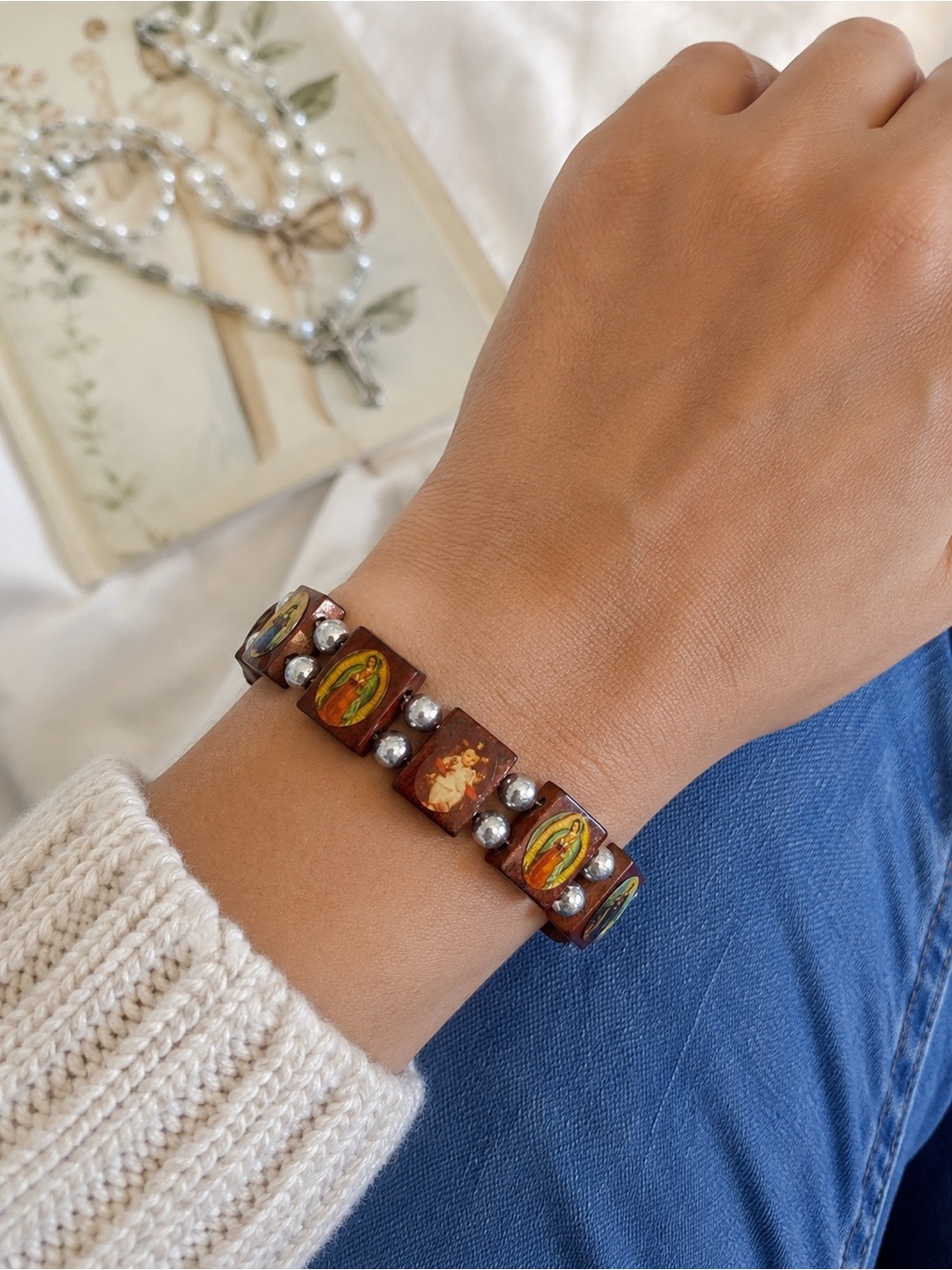Catholic Saints & Our Lady of Guadalupe Devotional Bracelet